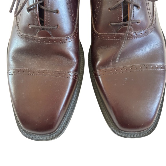 Rockport APM1141E Burgundy Dark Brown Leather Cap Toe Oxford Dress Shoes 9M main image 8
